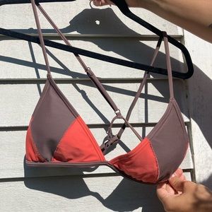 RVCA triangle bathing suit top